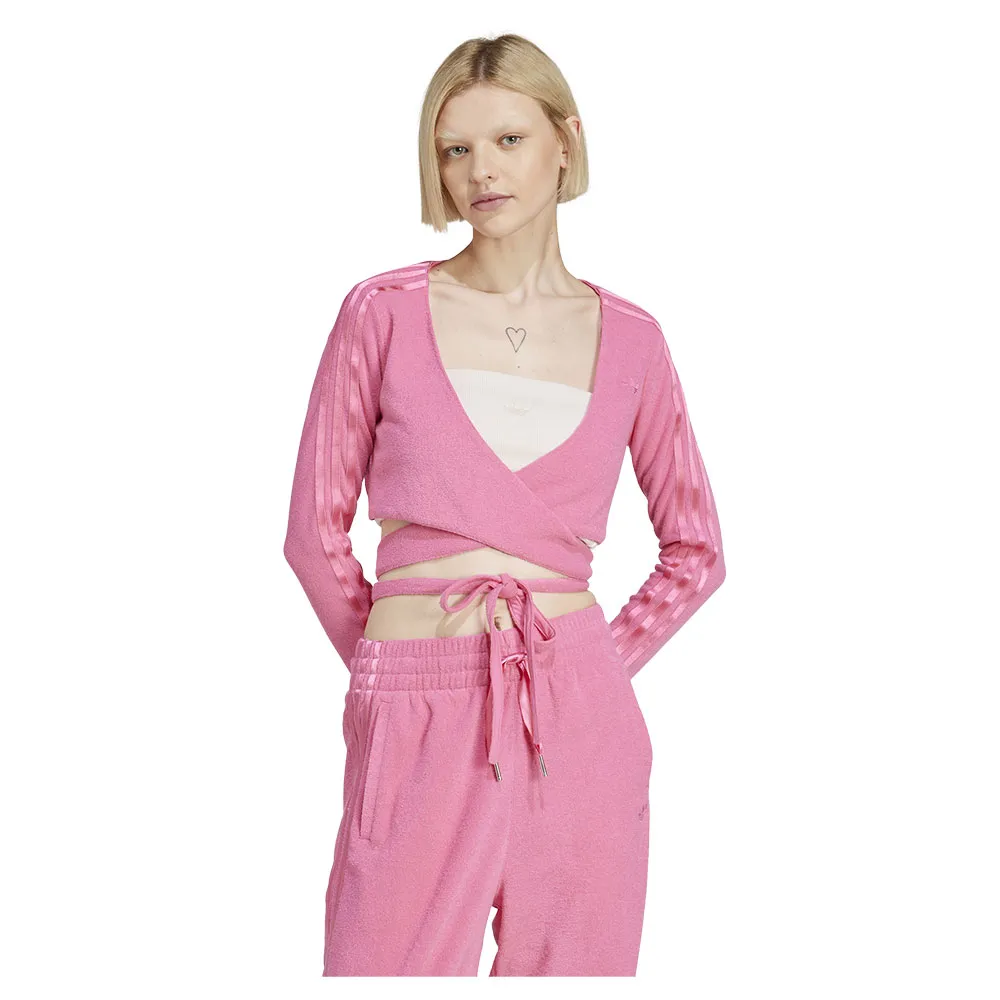 

Свитер adidas Originals Wraparound cardigan, розовый