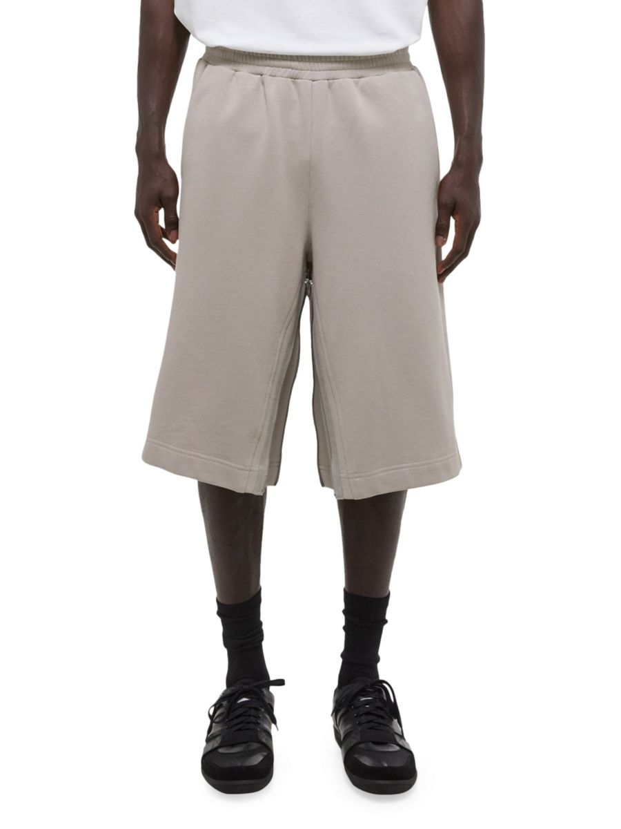 

Хлопковые спортивные шорты с ластовицей Helmut Lang, цвет Stone