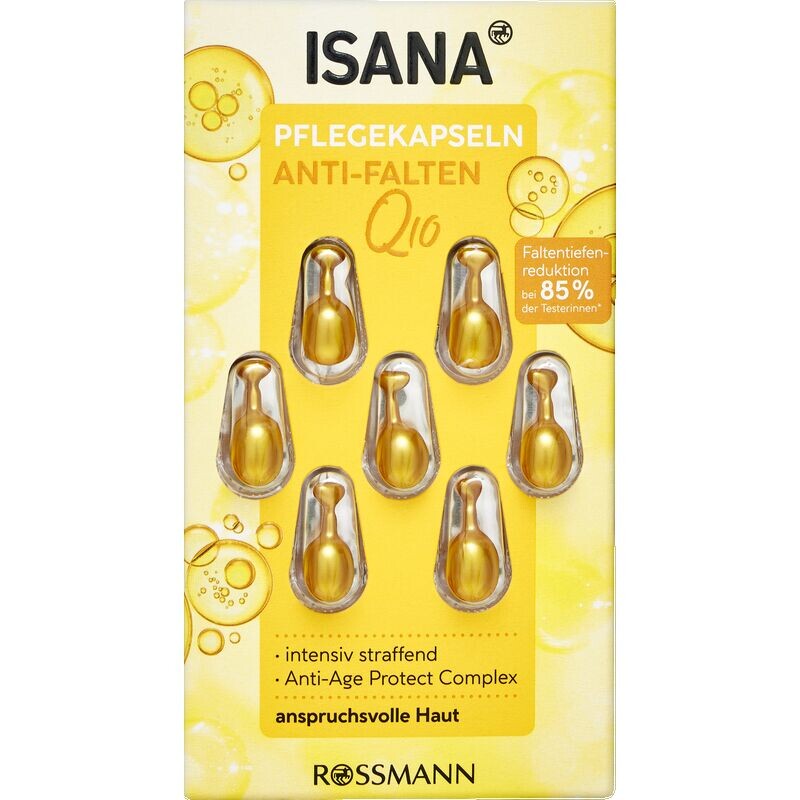 

Q10 капсулы для ухода за морщинами ISANA, 7 шт.