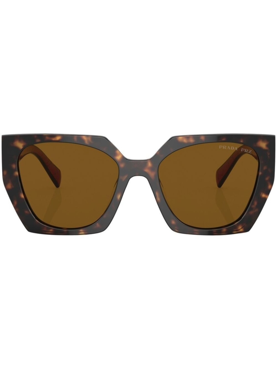

Солнцезащитные очки в оправе черепаховой расцветки Prada Eyewear, зеленый