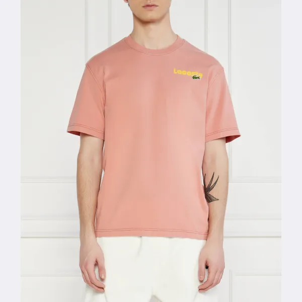 

Футболка классического кроя Lacoste, бежевый