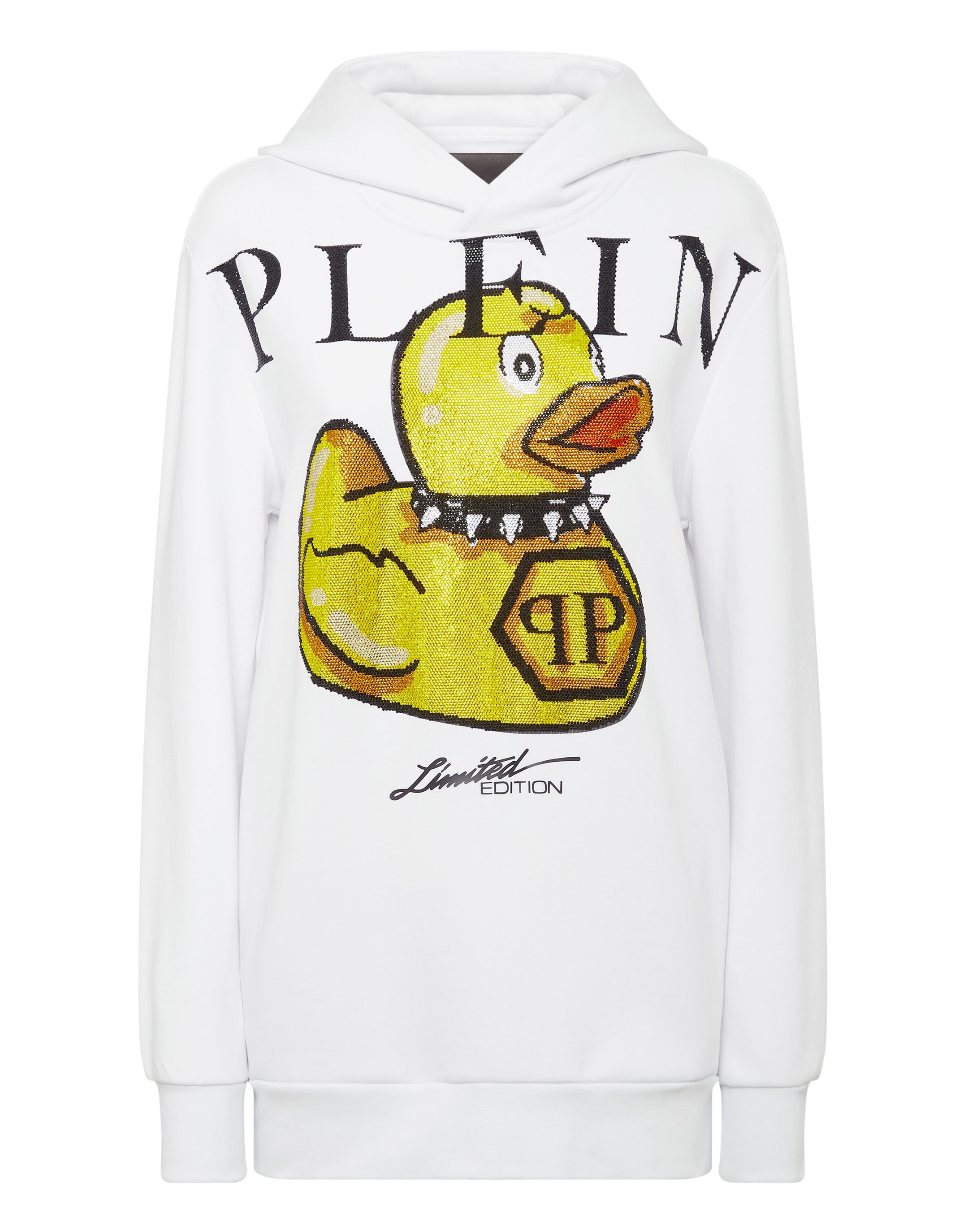 

Толстовка с капюшоном Stones PP Duck PHILIPP PLEIN, белый