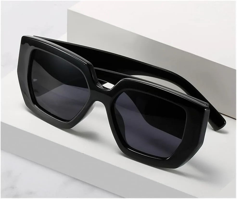 

Солнцезащитные очки в стиле стимпанк для женщин и мужчин, панк-солнцезащитные очки большого размера, очки с защитой от УФ-излучения UV400 MTZJH, C8white-black