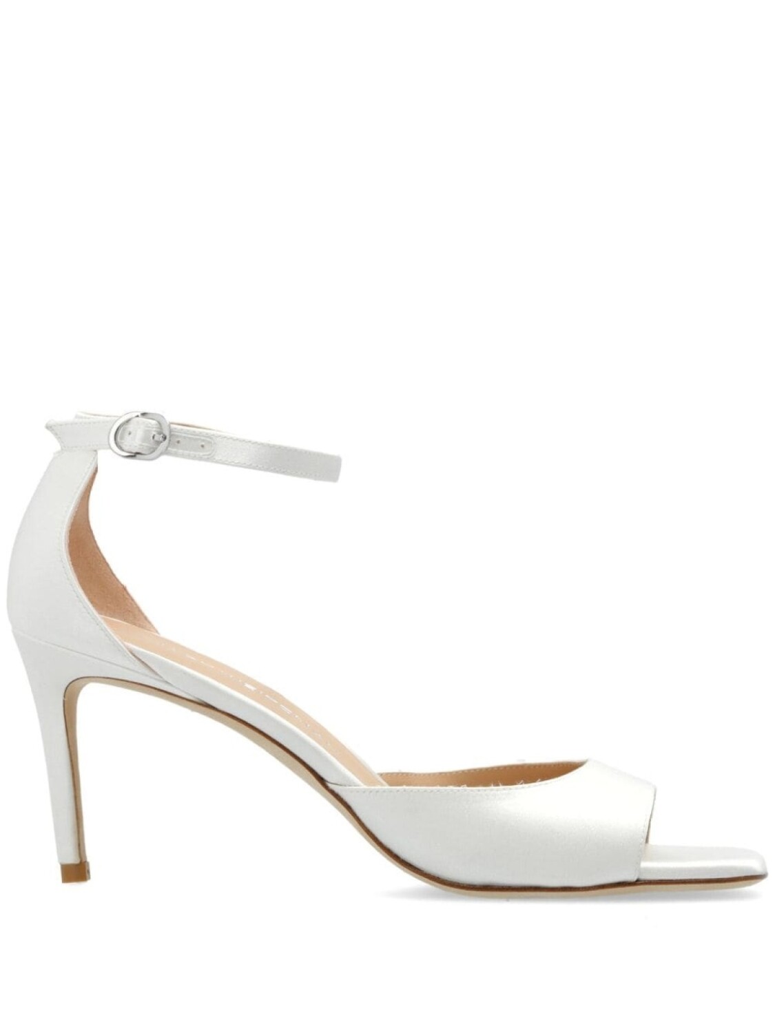 

Stuart Weitzman сандалии из кожи Nudistia 75 мм, белый