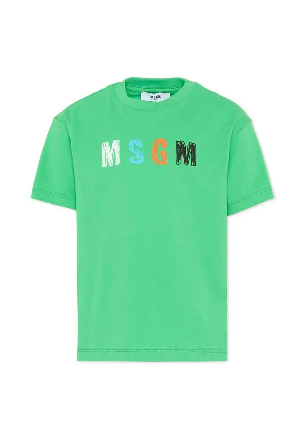 Футболка с принтом Msgm, Green