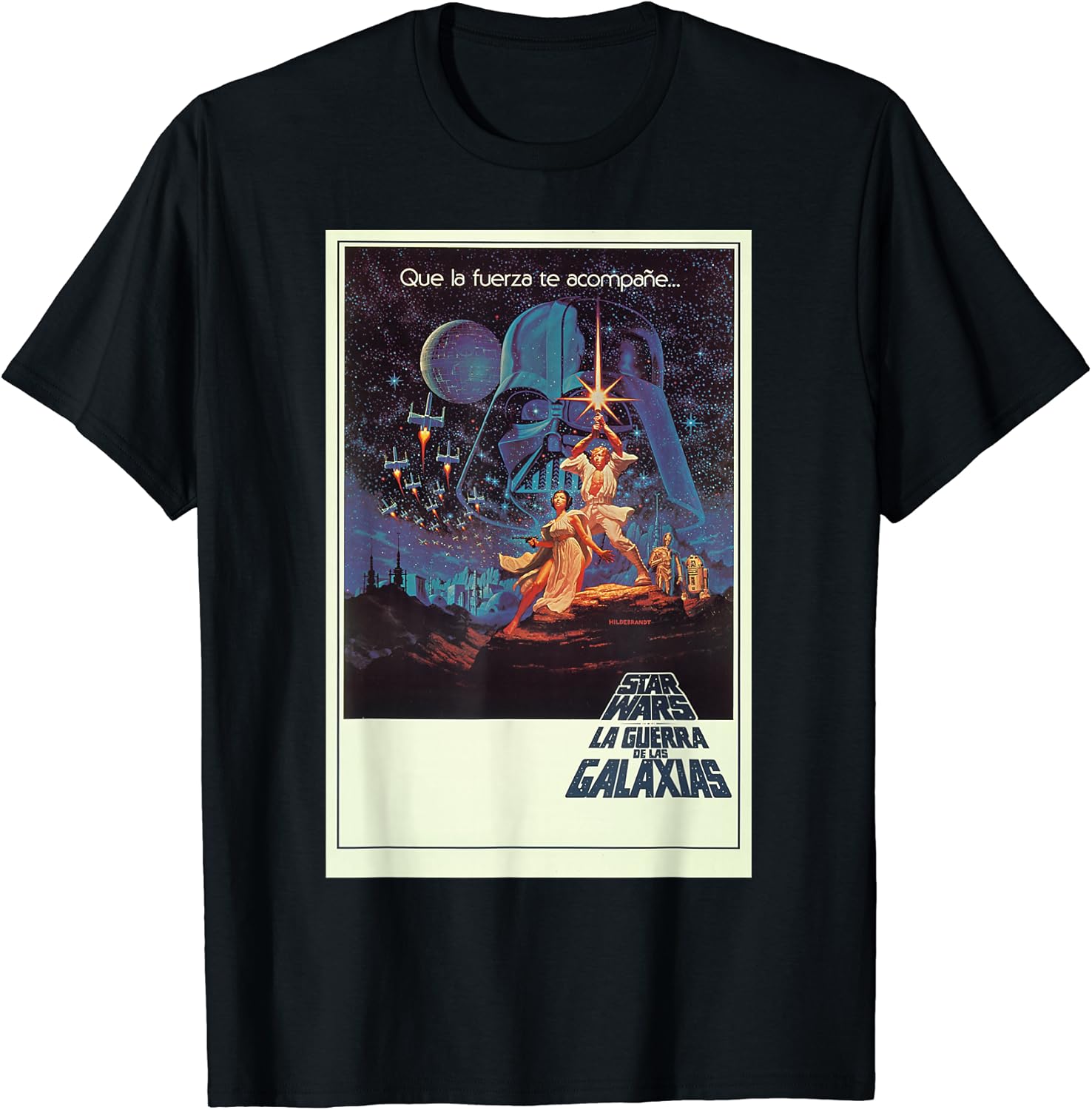 

Футболка с винтажным итальянским постером к фильму «Звездные войны: Новая надежда», черная Star Wars