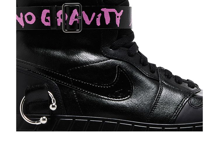 Кроссовки Wmns Air Jordan 1 High Brooklyn 'No Gravity', черный — фото 2