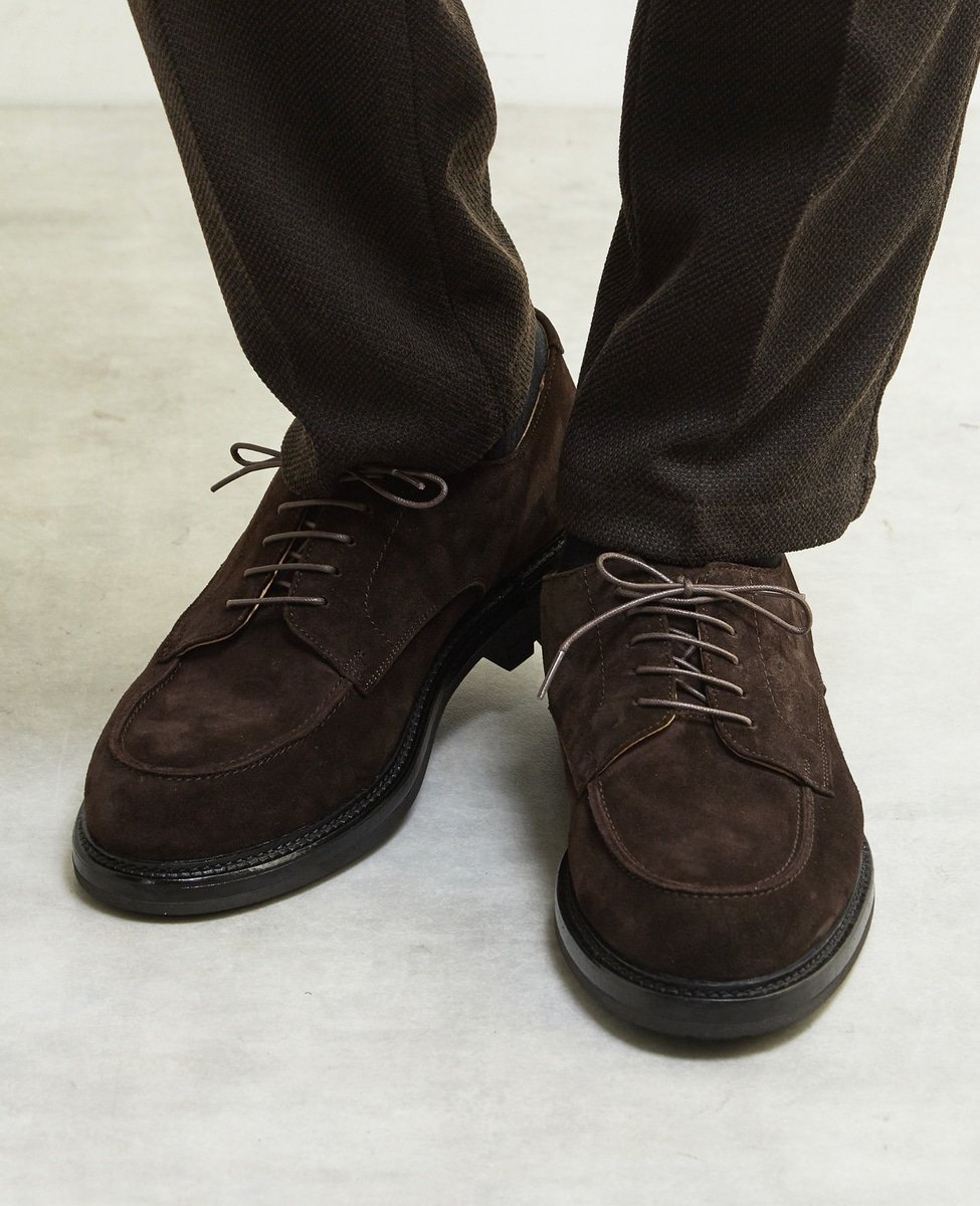 Кожаные туфли с закругленным U-образным носком MEN'S MELROSE, Brown