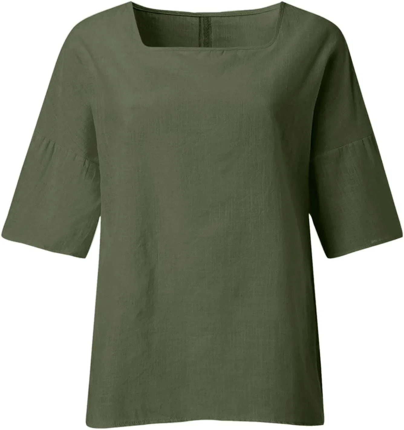 Блуза женская с цветочным рисунком Linen Shirts for Women, 1#AG — фото 4