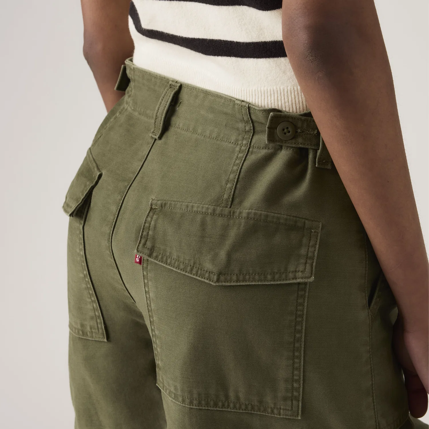 Легкие женские шорты Cinch Utility Levi's, Green — фото 4