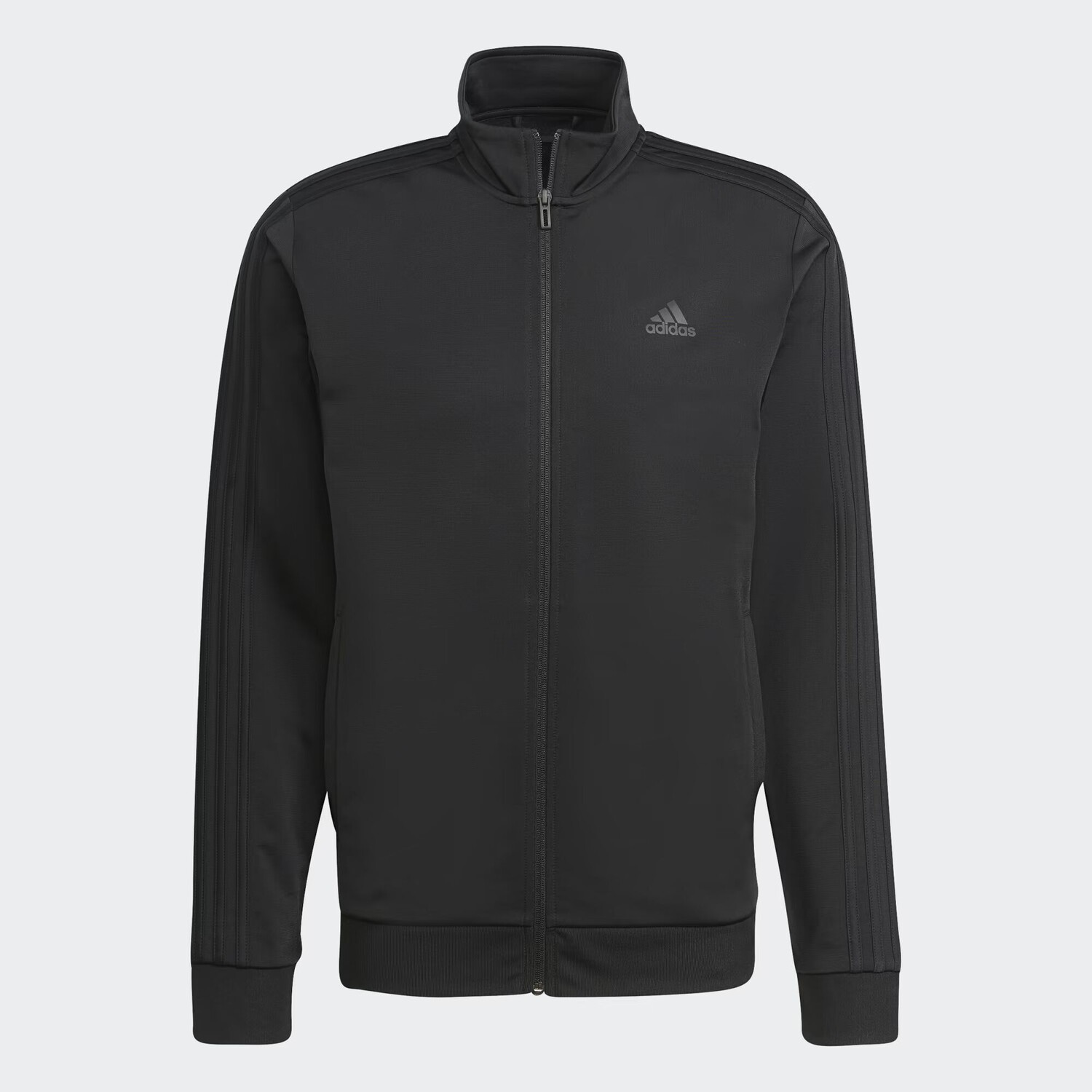 

Спортивная куртка с 3 полосками Essentials Warm-Up Adidas, цвет Black/Black