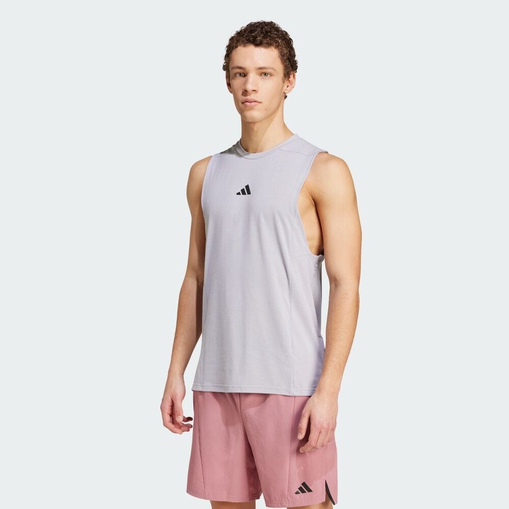 

Топ Adidas DESIGNED FOR TRAINING Workout Tank Top, цвет Glory Gray