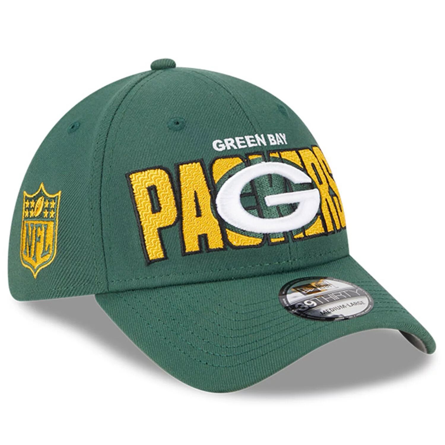 

Мужская гибкая кепка New Era Green Green Bay Packers 2023 NFL Draft 39THIRTY