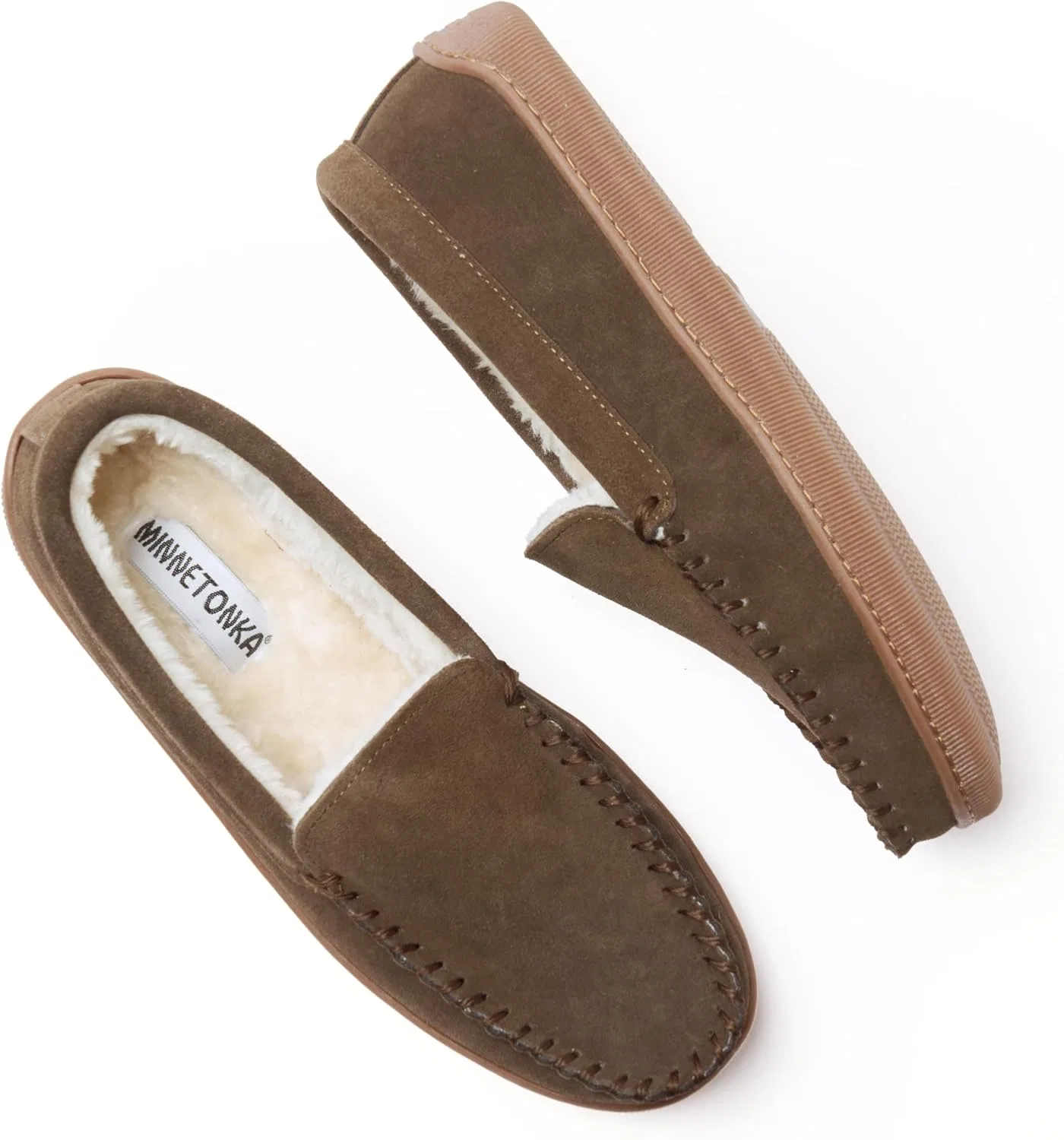 Тапочки на толстой подошве Minnetonka, Autumn Brown Venetian — фото 2