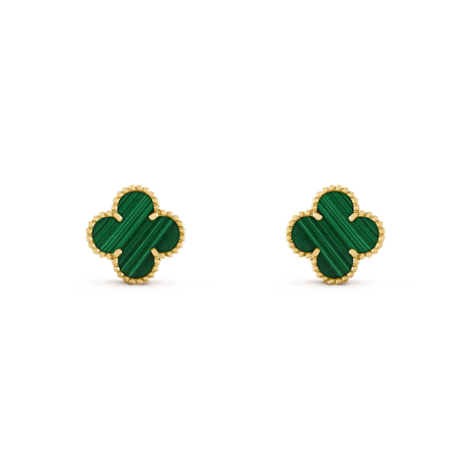 

Серьги Van Cleef & Arpels Vintage Alhambra , 18-ct желтое золото, малахит