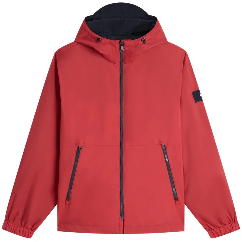 Tommy Hilfiger Куртка мужская Navy Blue & Red & White/Red DW5 с капюшоном — фото 4