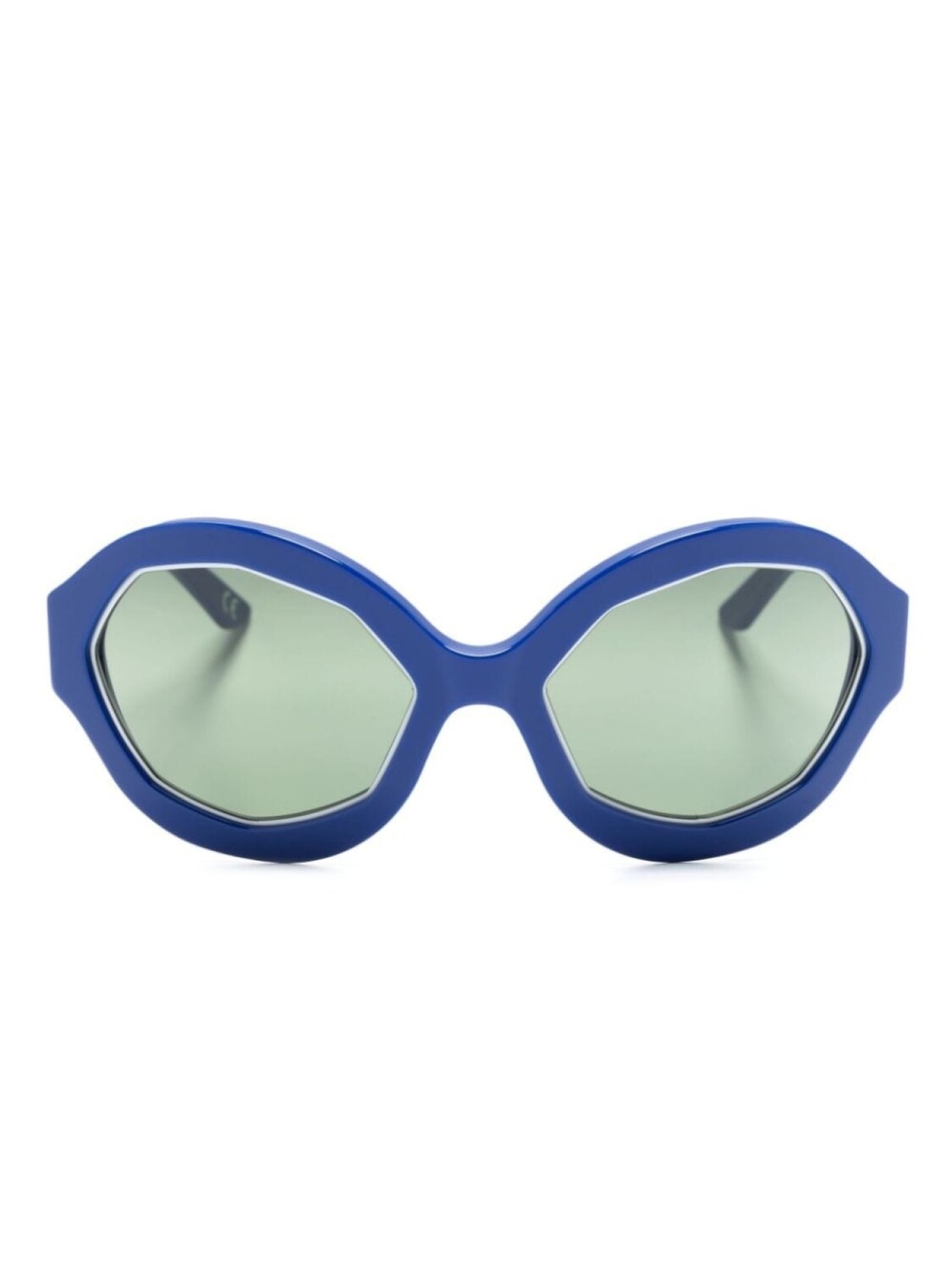

Marni Eyewear солнцезащитные очки Cumulus Cloud в овальной оправе, синий