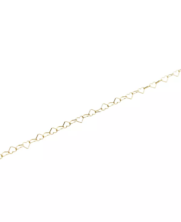 

Браслет-Цепочка из стерлингового серебра с сердцем в форме сердца Spero London, gold