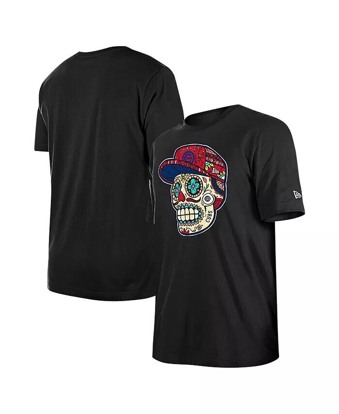 

Мужская черная футболка Chicago Cubs Sugar Skulls New Era, черный