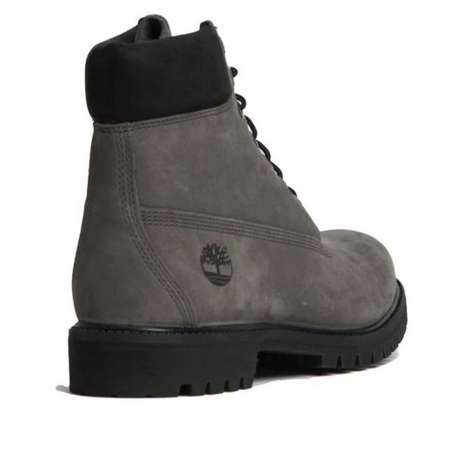 Водонепроницаемые ботинки Timberland 6 Inch Premium '50th Anniversary Medium Grey Nubuck' — фото 4