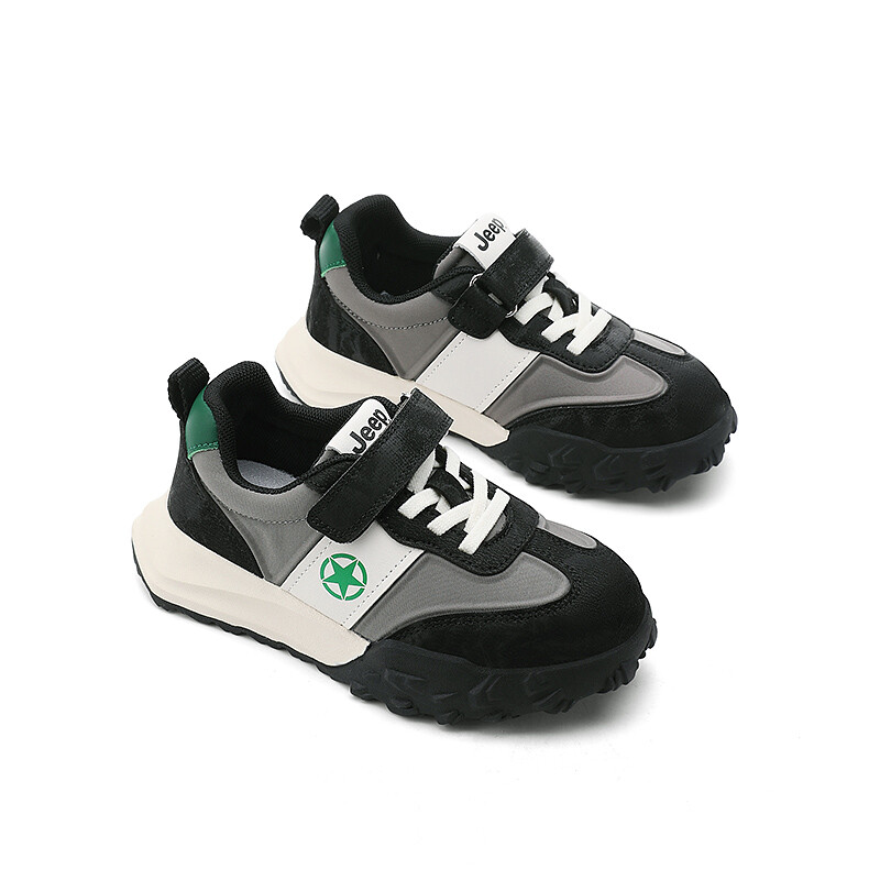 Кроссовки Jeep Kids Lifestyle Shoes Kids Low-top White, черный/белый/слоновая кость — фото 4