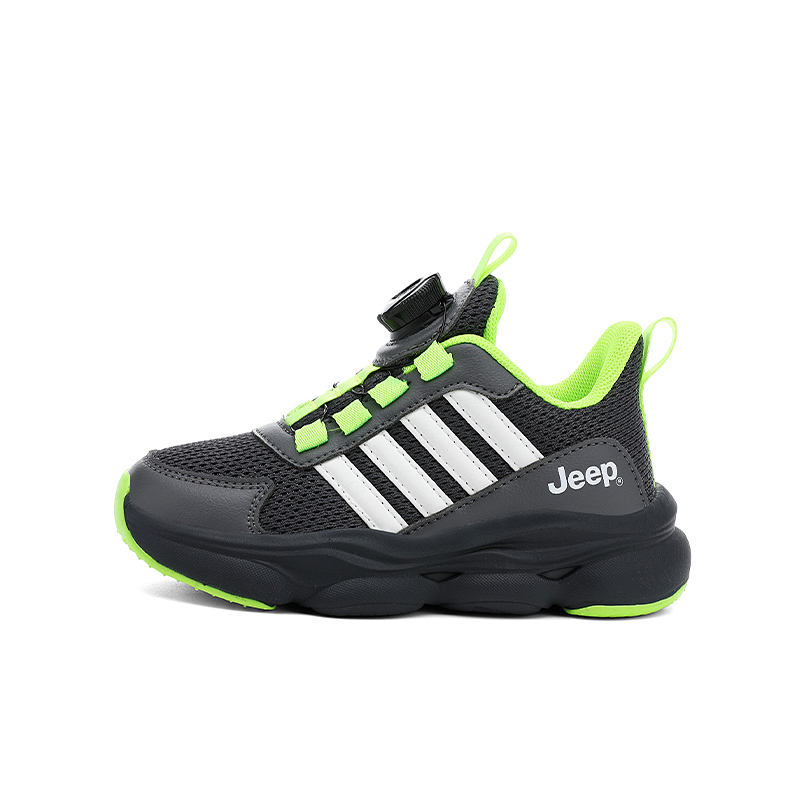 

Jeep Детские кроссовки для бега Stellar Path Green с низким верхом, устойчивые к скольжению, с амортизацией и износостойкие