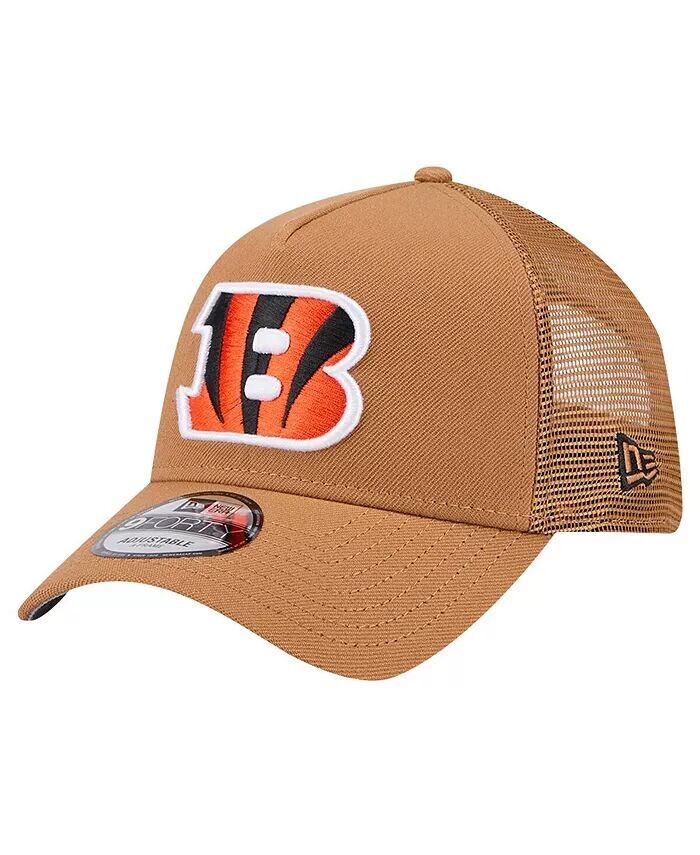 

Мужская коричневая регулируемая шляпа Cincinnati Bengals Color Pack A-Frame Trucker 9FORTY New Era, коричневый