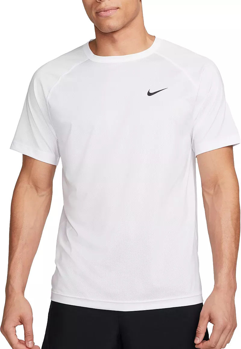 

Мужская футболка для фитнеса с короткими рукавами Nike Dri-FIT Ready, белый