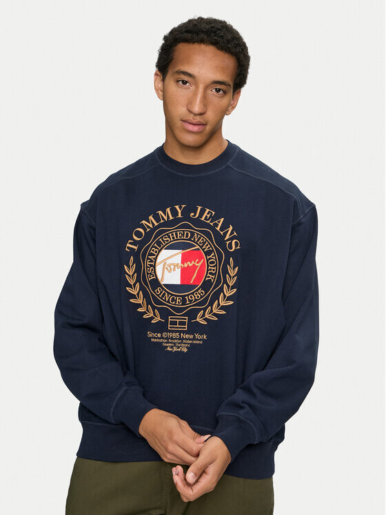 

Толстовка свободного кроя Tommy Jeans, синий