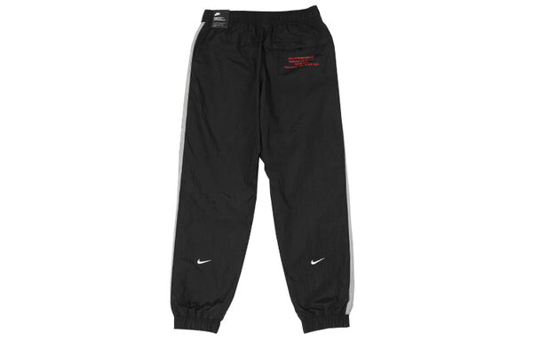 Спортивные штаны Nike Woven Bundle Feet Casual Sports Long Pants Black, черный — фото 2