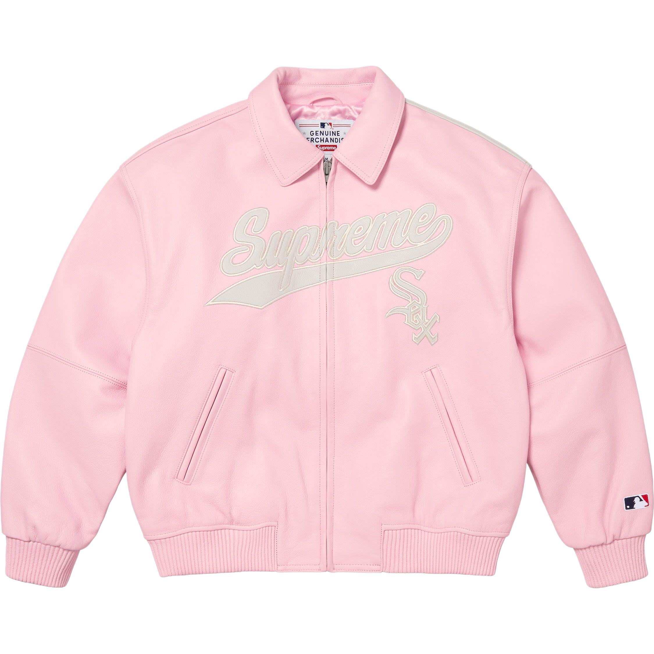Supreme Кожаная бейсбольная куртка Chicago White Sox FW25 WEEK5 — фото 2