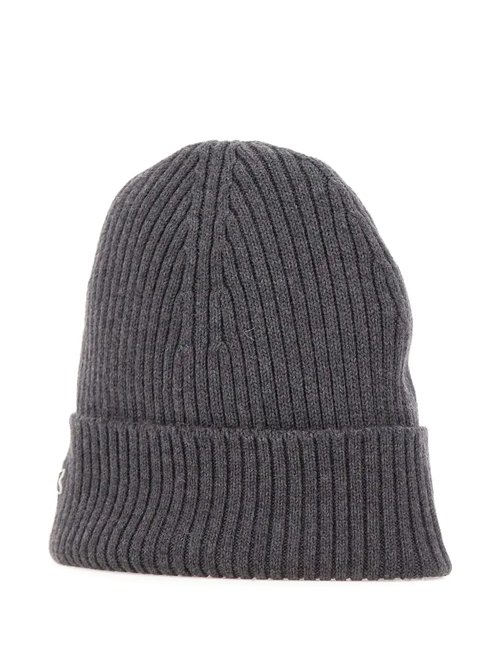 

Вязаная шапка с нашивкой-логотипом Lacoste, серый