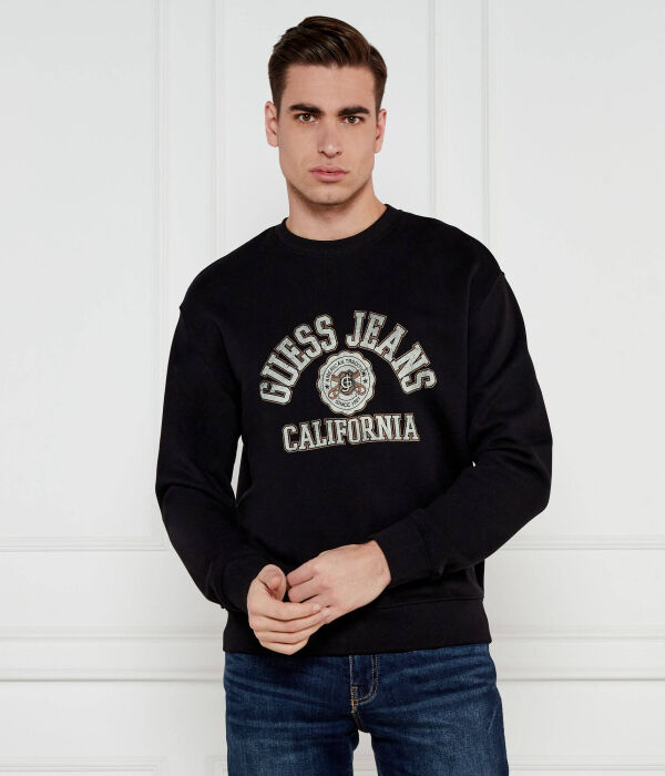 

Свитшот мужской Guess Jeans с фирменным принтом, черный
