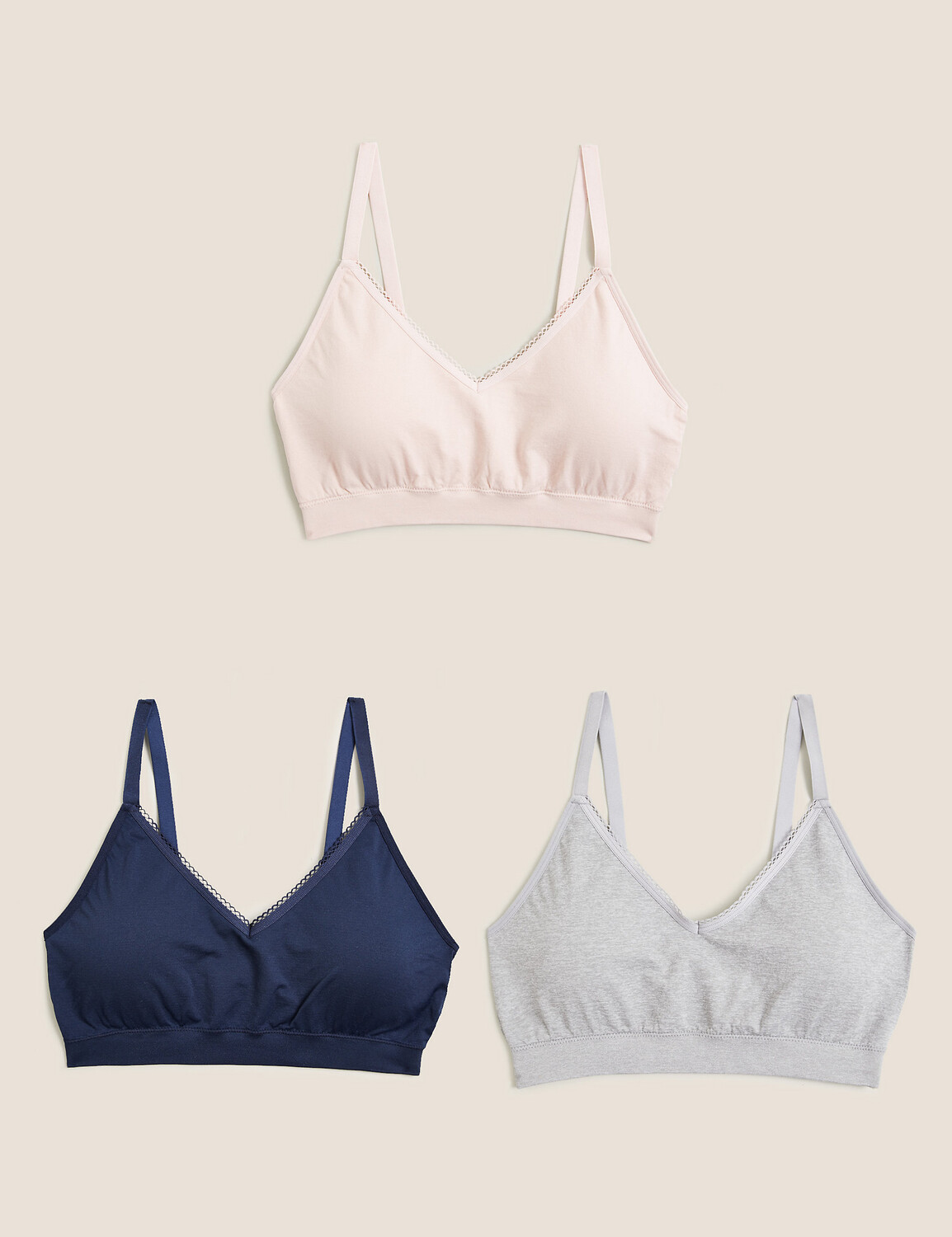 

Бесшовные бюстгальтеры без косточек, 3 шт. Marks & Spencer