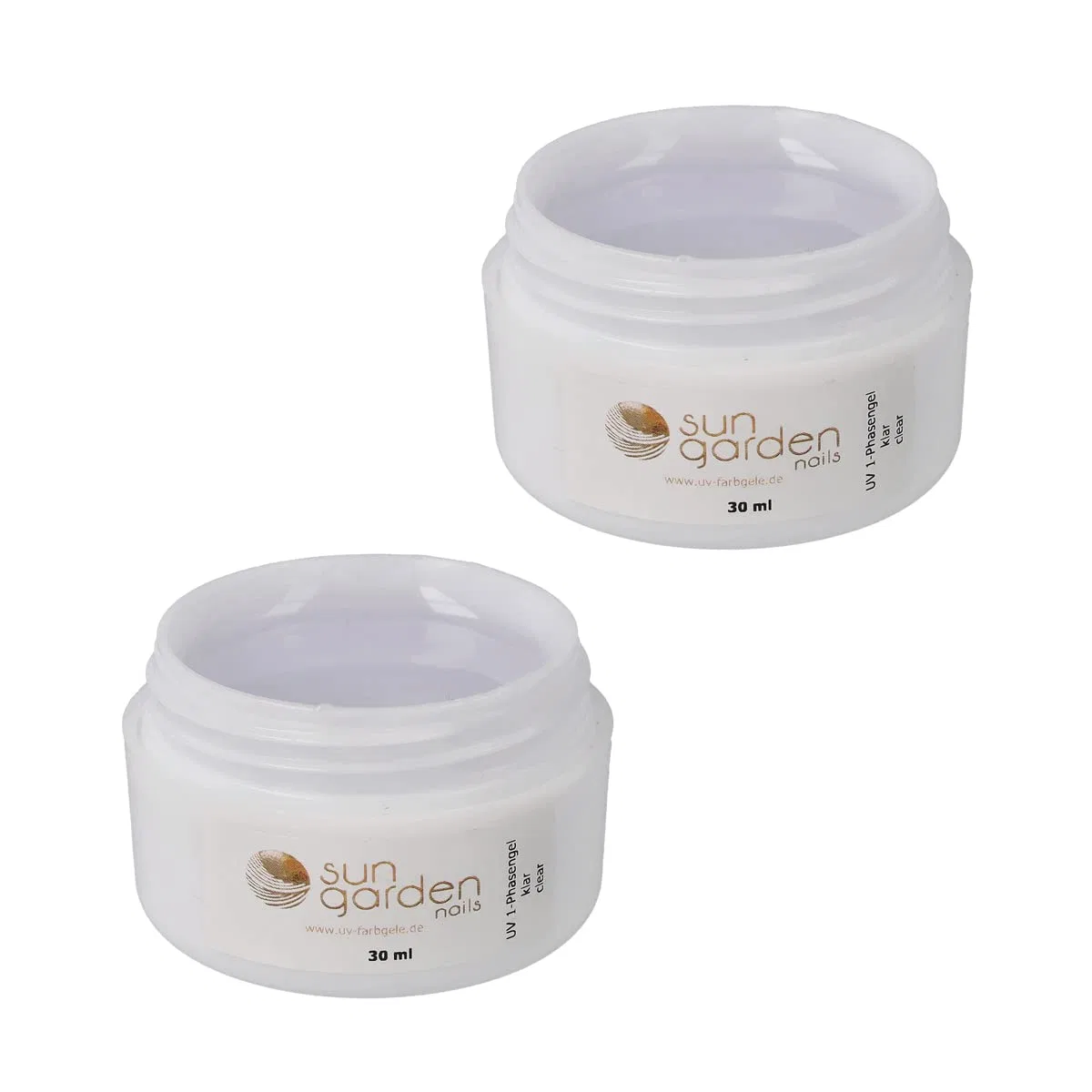 УФ-гель 1-фазный прозрачный 2 x 30 мл Sun Garden Nails