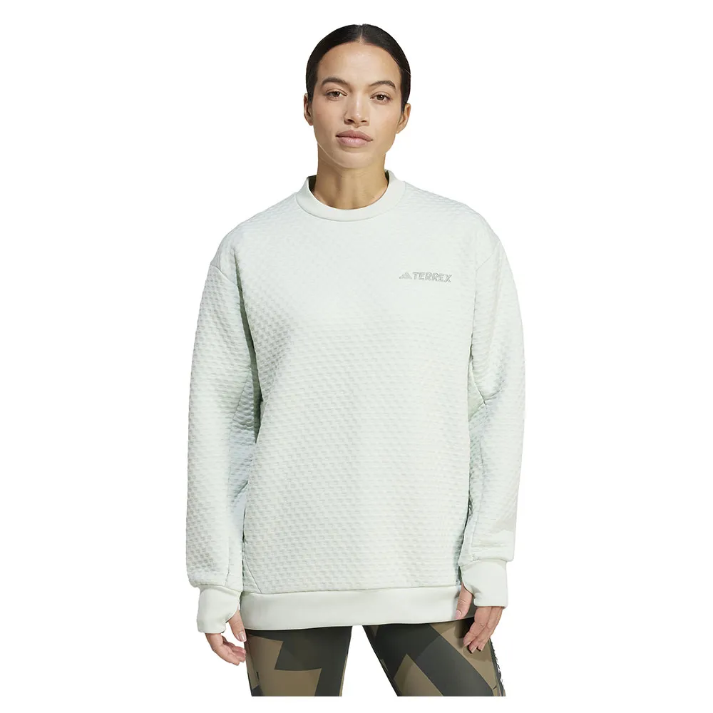 

Толстовка adidas Terrex Xploric Crewneck, зеленый