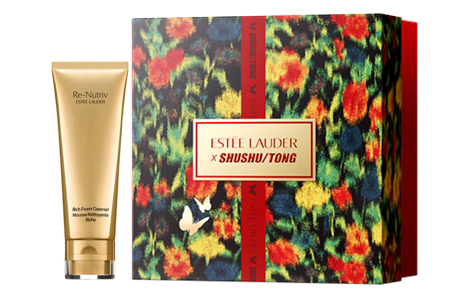

ESTEE LAUDER Yashilandai x Shushu/Tong подарочный набор для снятия макияжа белое золото очищающее средство освежающее очищение 125ml
