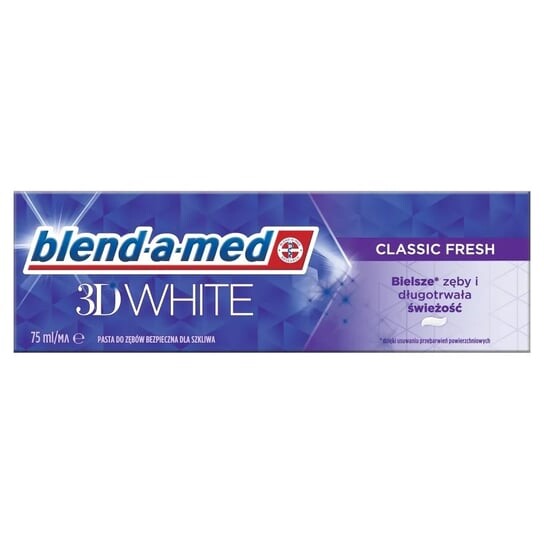 Зубная паста Blend/Med 75 мл, белая 3D. Классический Фреш /971, Blend-a-med — фото 3