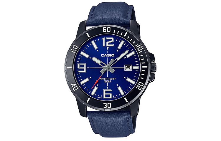 

CASIO Часы Men Standard Series Blue Watch MTP-VD01BL-2BV, Blue Dial