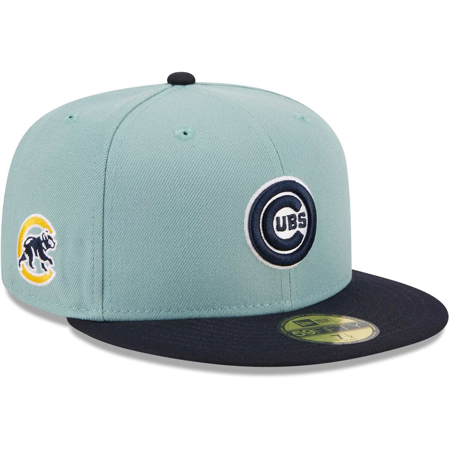 

Мужская шляпа New Era светло-синяя/темно-синяя Chicago Cubs Beach Kiss 59FIFTY