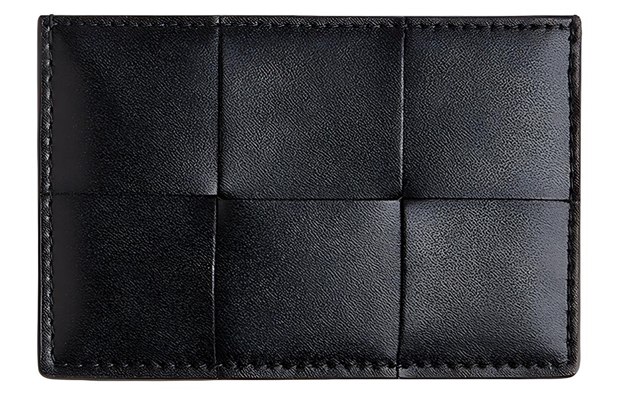 

Кошелек для монет из кожи коровьей кожи женский черный Bottega Veneta
