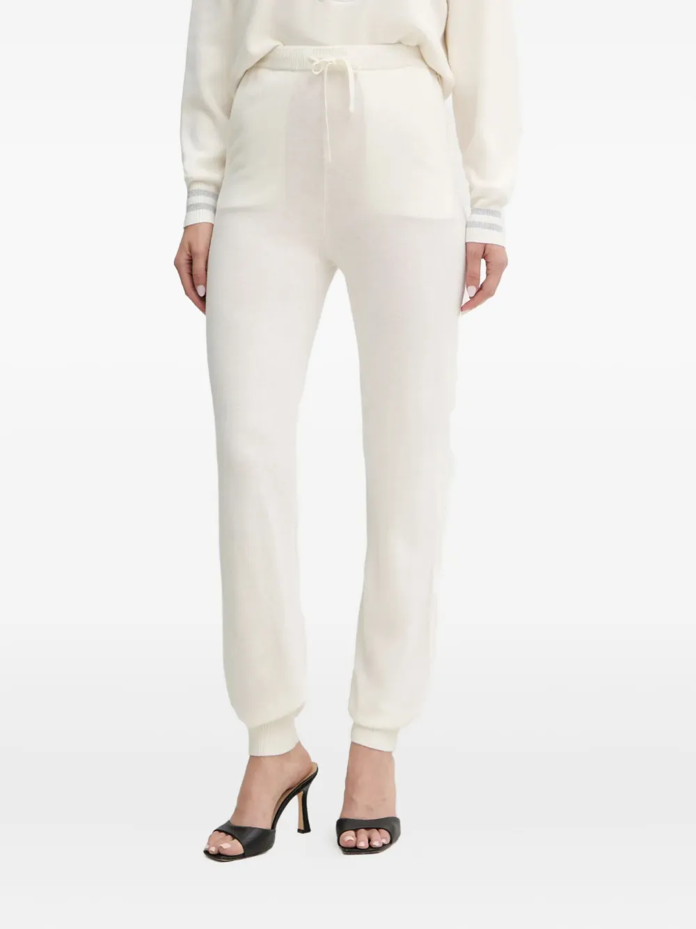 

Трикотажные спортивные штаны на завязках Guess Usa, кремовый