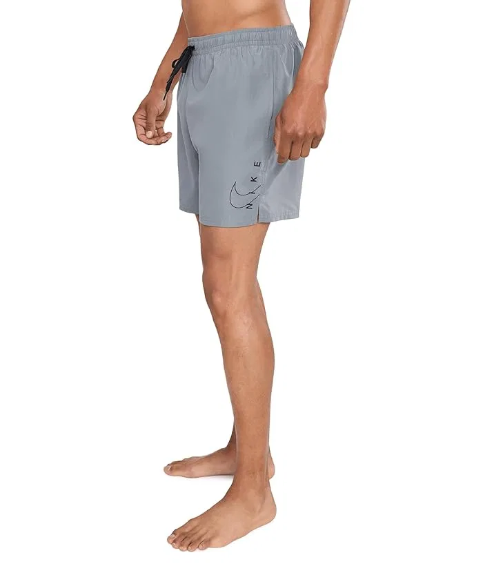 Плавки Breaker Swoosh Break 5" Brief Lined Volley Nike, Cool Grey — фото 3