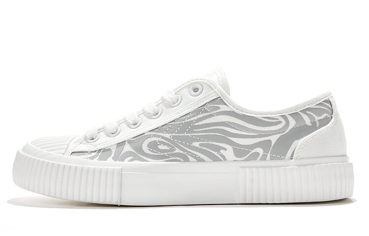 

Холщовые кеды женские низкие белый Feiyue