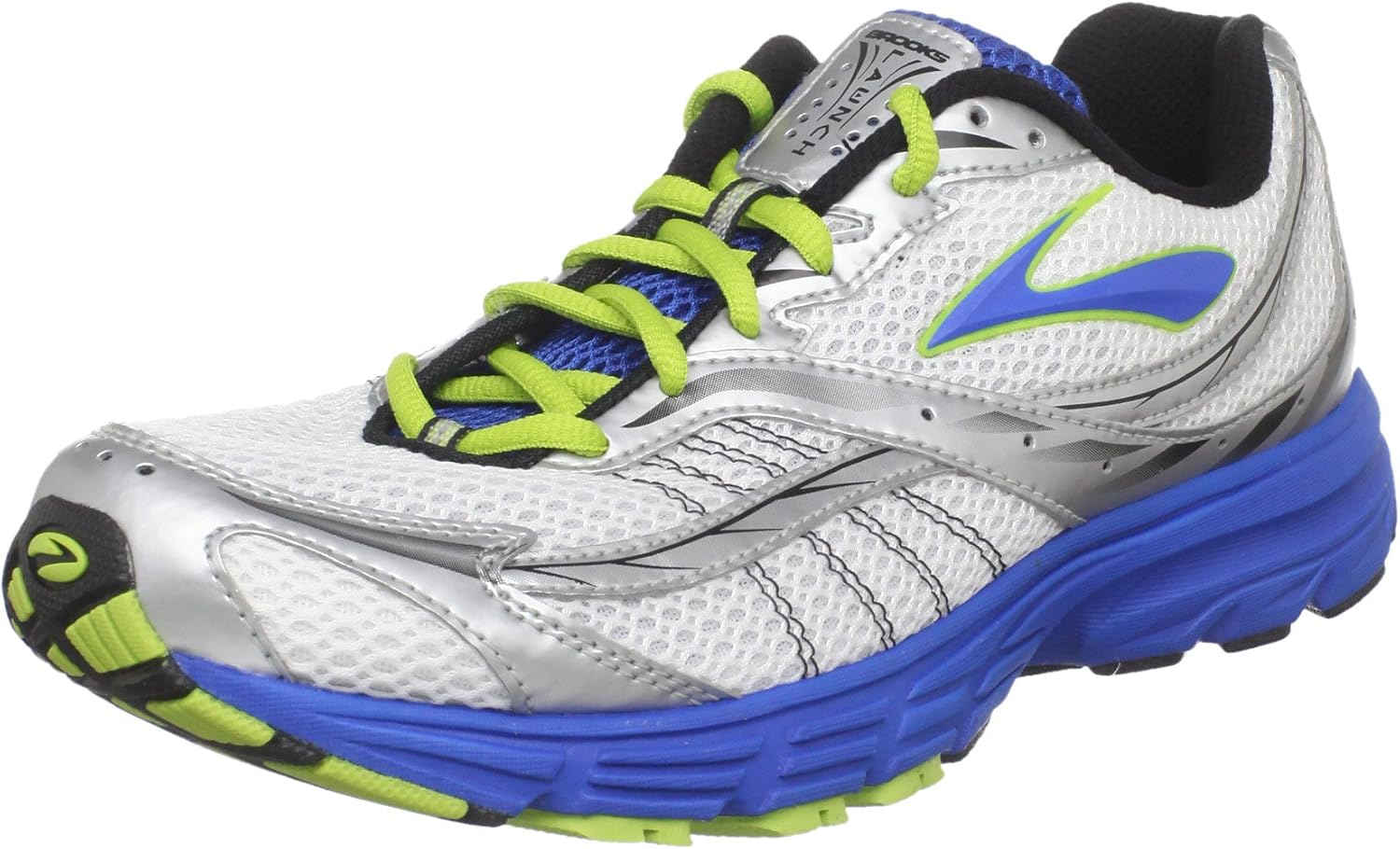 

Мужские беговые кроссовки Brooks Launch, белый/черный/зеленый/серебряный