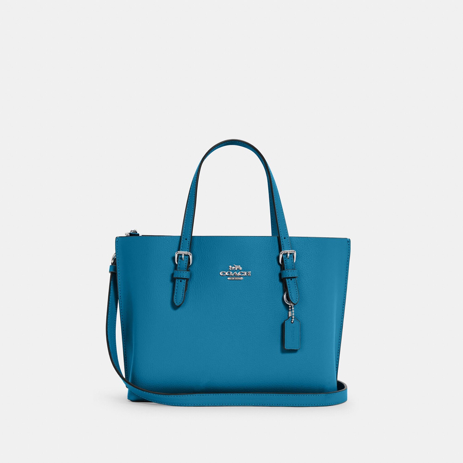 

Сумка-тоут Coach Outlet Mollie 25, цвет Silver/Electric Blue