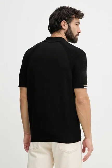 Свитер из смесового хлопка pullover BOSS Green, черный — фото 3