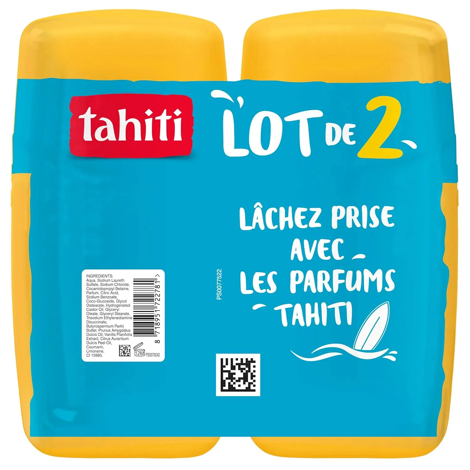 Гель для душа TAHITI с ароматом ванили, 2 x 250 мл Tahiti — фото 2