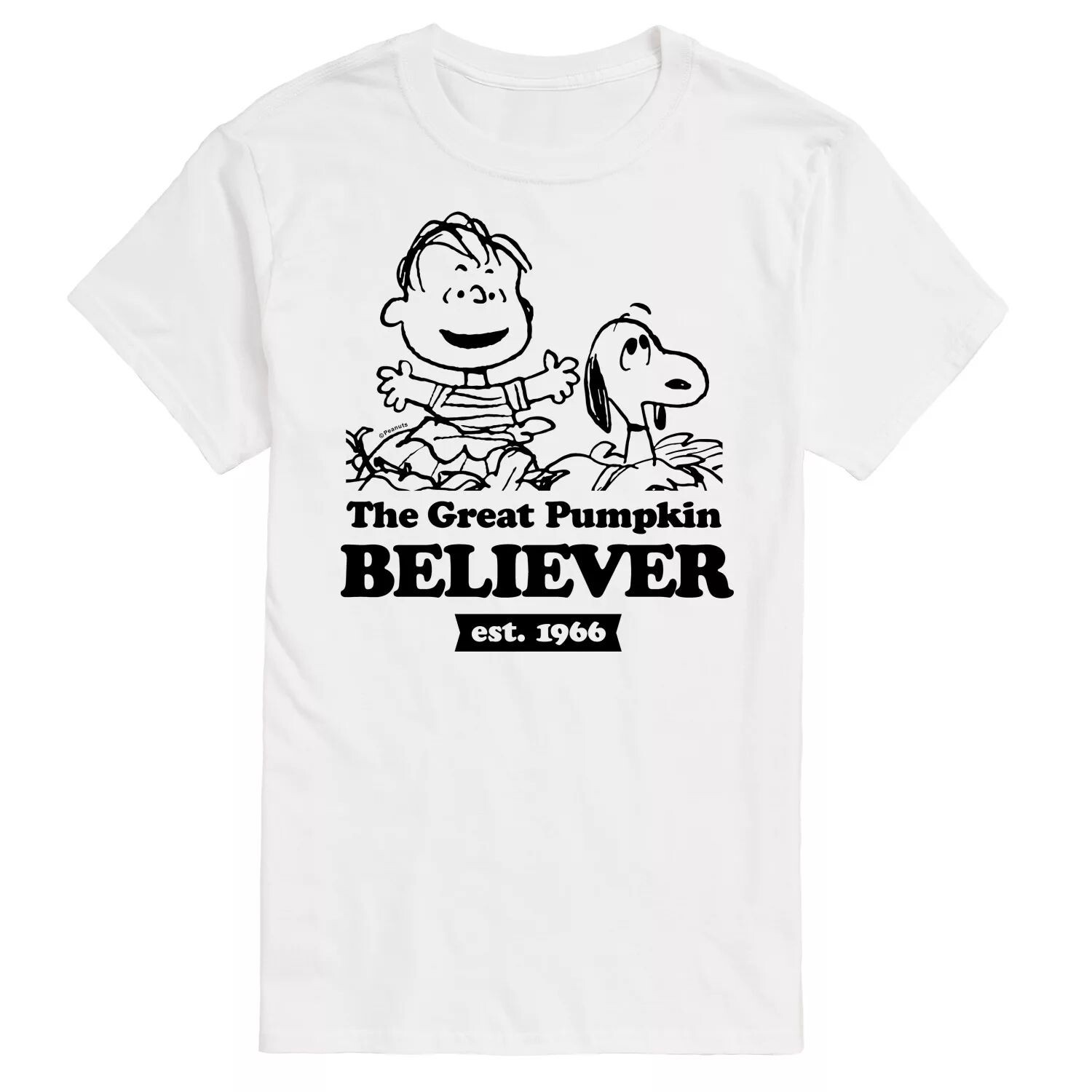 

Футболка Big & Tall Peanuts Pumpkin Believer Licensed Character, белый