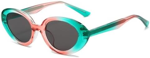 

Солнцезащитные очки 2027 года с градиентной овальной формой для женщин, винтажные солнцезащитные очки для мужчин, защита от ультрафиолета UV400 для женщин MTZJH, Pink Green